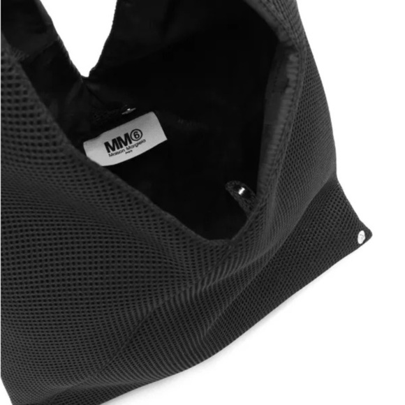 MM6 Maison Martin Margiela Black Mesh Carryall Japanese tote bag - Picture 3 of 9